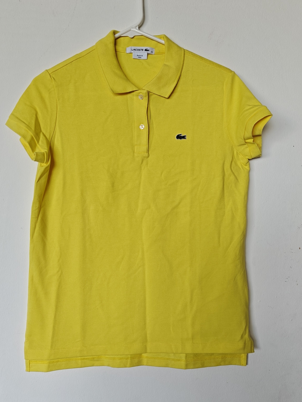 Lacoste Classic Yellow Polo Shirt
